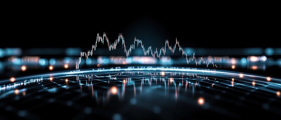 Fototapeta premium Digital sound wave visualization concept.