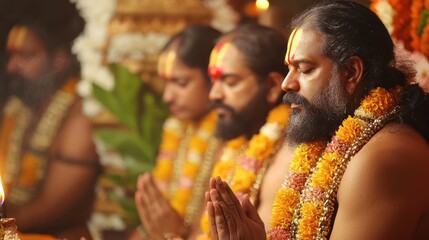 Obraz premium Swamiye Saranam Ayyappa and Ayyapan Gayatri Mantra.,generated ai.