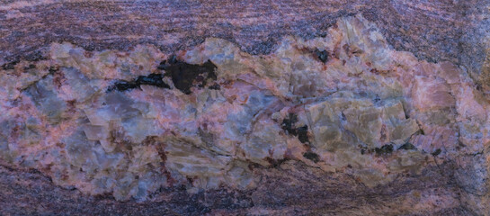 Close Up Of Canadian Shield Rock