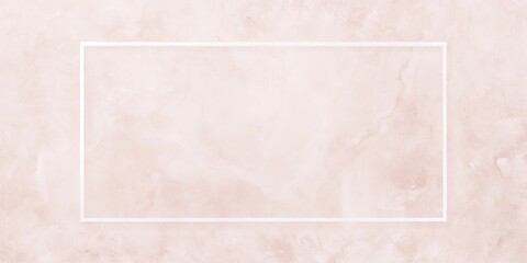 Fototapeta premium Elegant Blush Pink Marble Texture with Simple White Frame for Design Projects