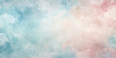 Obraz premium Abstract Pastel Watercolor Background with Soft Blue and Pink Hues