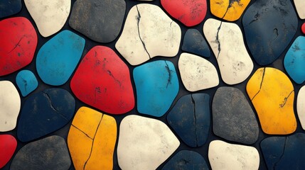 Colorful Stone Wall