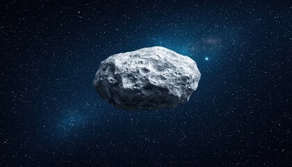 Asteroid approaching earth outer space digital art cosmic environment zoomed in astronomy insights