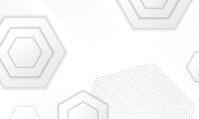 Hexagonal background and gradient dots