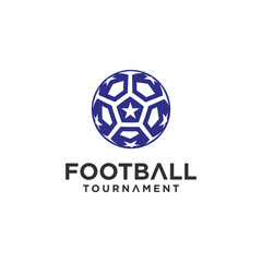 Obraz premium Football league Logo Design, football sports league match.