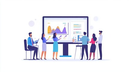 Team Collaboration in a Business Meeting