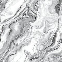 Fototapeta premium Seamless pattern of gray and white marble with smooth, curving veins blending into each other