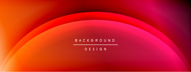 Bright rainbow style color gradient with curve round shape line background. Vector Illustration For Wallpaper, Banner, Illustration, landing page