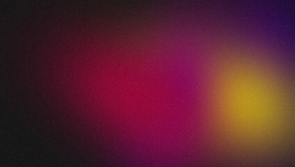Abstract color gradient grainy background. Vibrant red purple yellow color noisy gradient, glowing color flow, bright, shine, website header design, cover, banner, poster