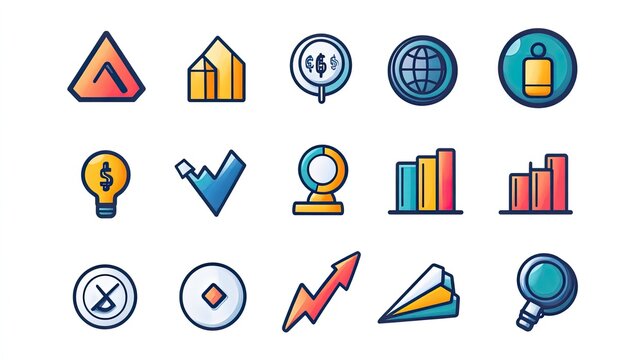 Business Success Icon Set 