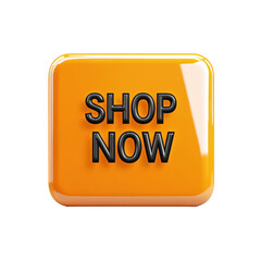 Bold Orange  Shop Now  Button Icon on Rounded Rectangle