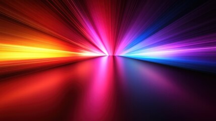 Illuminating Stream of Light with Customizable Ambient Color Effects on Isolated Background