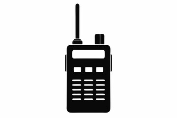 Walkie talkie silhouette vector, Walkie talkie icon