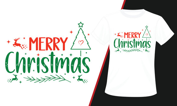 Merry Christmas new typography t shirt, Christmas t shirt design, Christian religion quotes saying for print, Merry Christmas T-shirts design ready for print, Funny Christmas Quotes, Winter Quote.