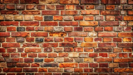 Obraz premium A Rustic Brick Wall Texture Featuring Varied Tones of Red and Brown