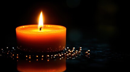 A Single Candle Illuminating Darkness