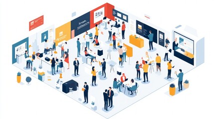 Business Conference Exhibition - People Networking