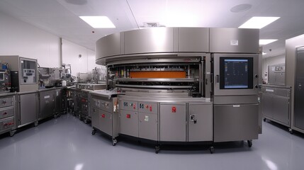Fototapeta premium Industrial Machine in a Cleanroom