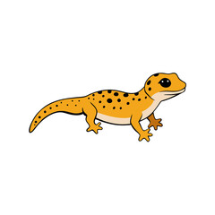 Leopard gecko vector illustration