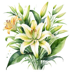 Obraz premium Delicate White Lilies