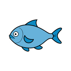 Pacu fish vector illustration