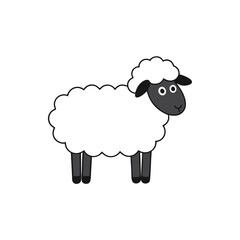 Suffolk sheep vector illustration