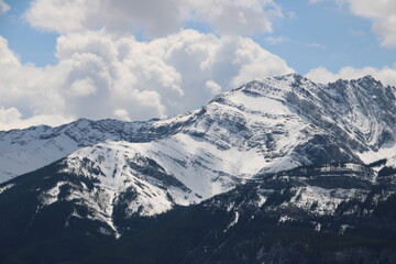 mountains and clouds