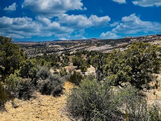 View From Moonshine Arch Trail Near Vernal Utah.