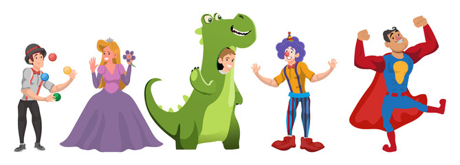 people in different situations