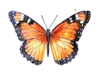 Obraz premium Vibrant Monarch Butterfly in Watercolor Style