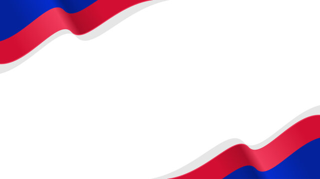 wavy haiti flag vector background with copy space for text. haiti national day
