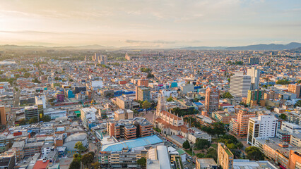 Aerial View of Bogotá, Colombia Showcasing Vibrant Urban Landscape and Modern Architecture