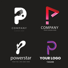 d alphabet letter Corporate business company marketing logo design elegant and badge design collection  vector logo