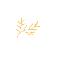 decorative leaf branch