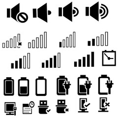 set of icons for web