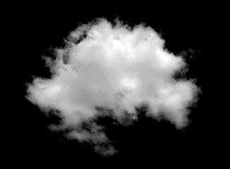 white fluffy cloud isolated black background. concept effect design smoke fog, mist overlay on Sky Summer, smog cloudy cutout. abstract cloud. grey dark storm condensation	
