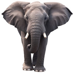 Obraz premium An elephant isolated on a transparent background