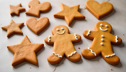 Fototapeta premium gingerbread man cookies