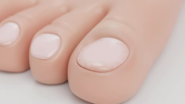 antifungal cream treating nail fungus or onychomycosis, 3D rendering