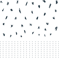 Adobe Illustrator Artwork with spots and dot's rows.