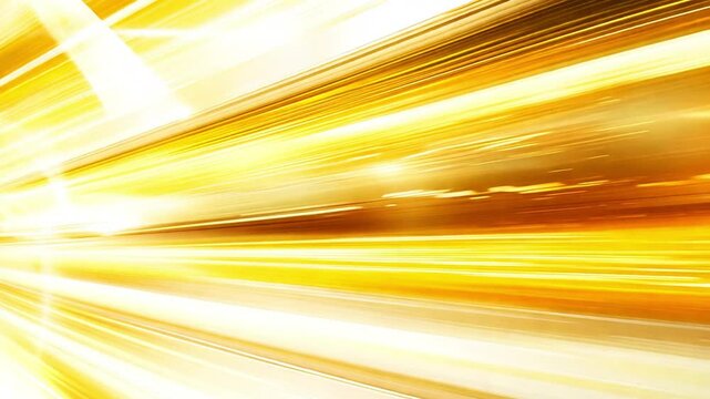 Abstract Blurred Background of Light Streaks and Golden Hues