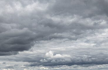 Sky replacement clouds puffy gray and white with blue sky