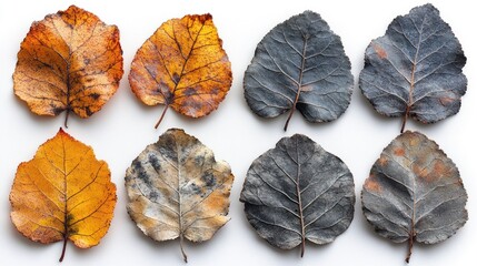 Obraz premium Autumn Leaves: A Study in Decay