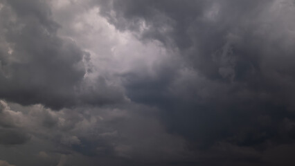 Dark sky with stormy clouds. Dramatic sky rain,Dark clouds before a thunder-storm.