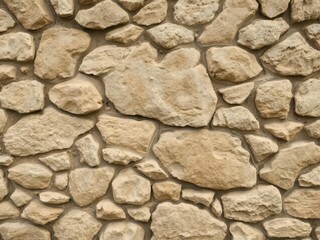 Fototapeta premium Rough and rugged stone wall with natural textures and earthy tones, natural
