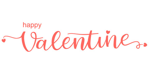 Fototapeta premium Happy Valentine's Day pink vector design, for Valentine's Day eps 1