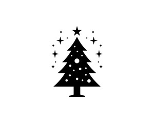 Fototapeta premium abstract christmas tree icon vector