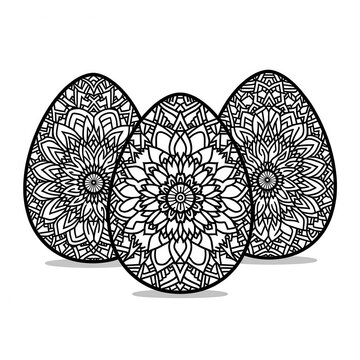  Mandala Easter Eggs With Intricate Patterns Design
