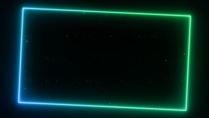 カラフルなネオンの線