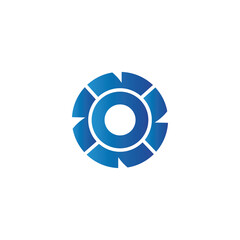 circle logo setting new design vector illustration